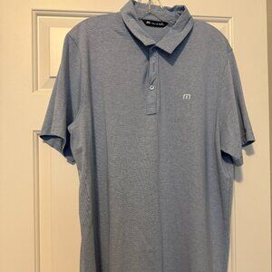 Travis Matthew mens blue polo size XL